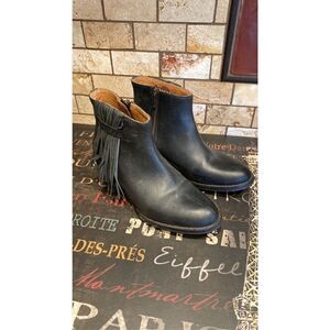 Circle G Leather Fringe Booties 7